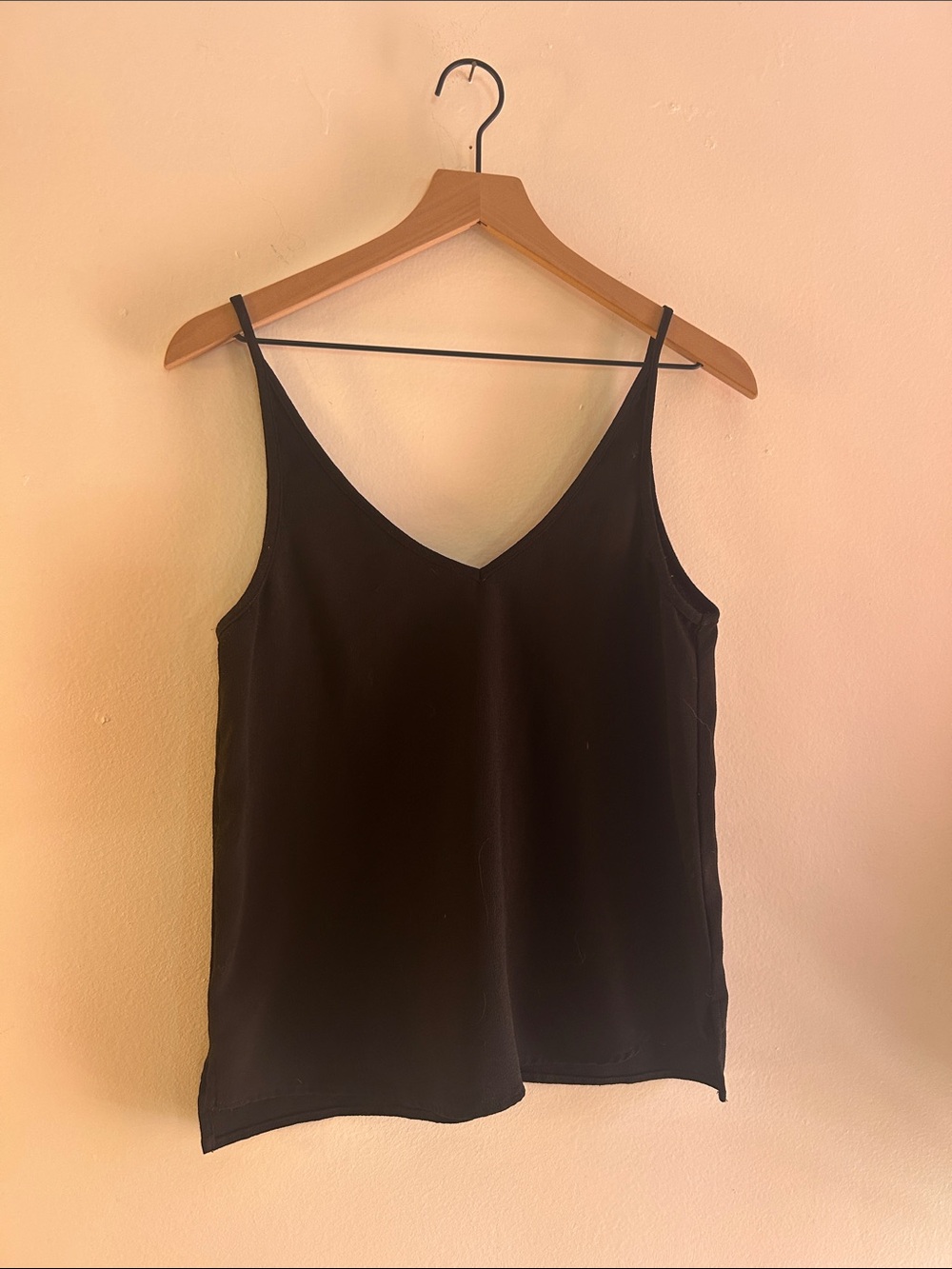 Classic Black V-Neck Camisole Top - Unbranded